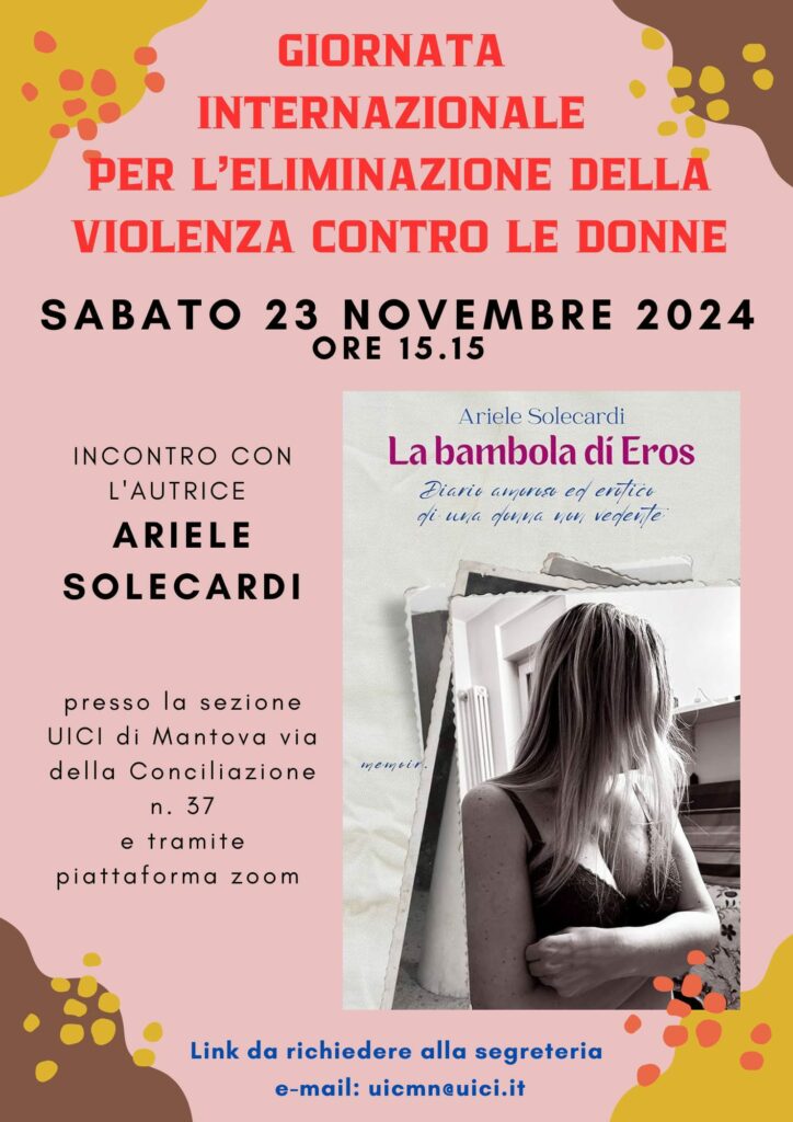 LOCANDINA GIORNATA INTERNAZIONALE PER L'ELIMINAZIONE DELLA VIOLENZA CONTRO LE DONNE